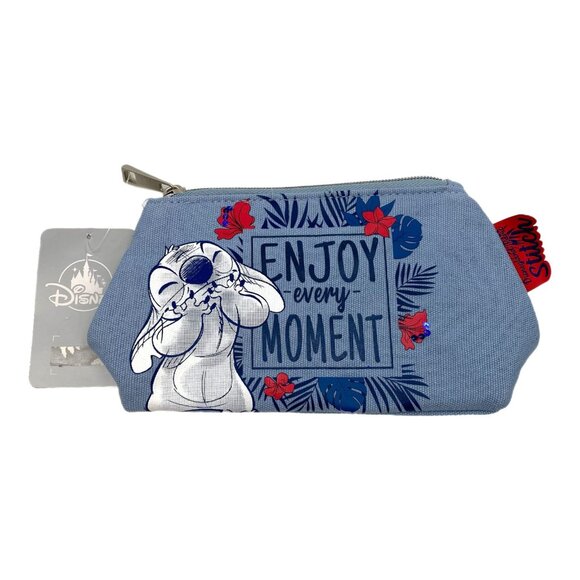 Disney Blue Stitch Disneyland Paris Pouch - Picture 1 of 8